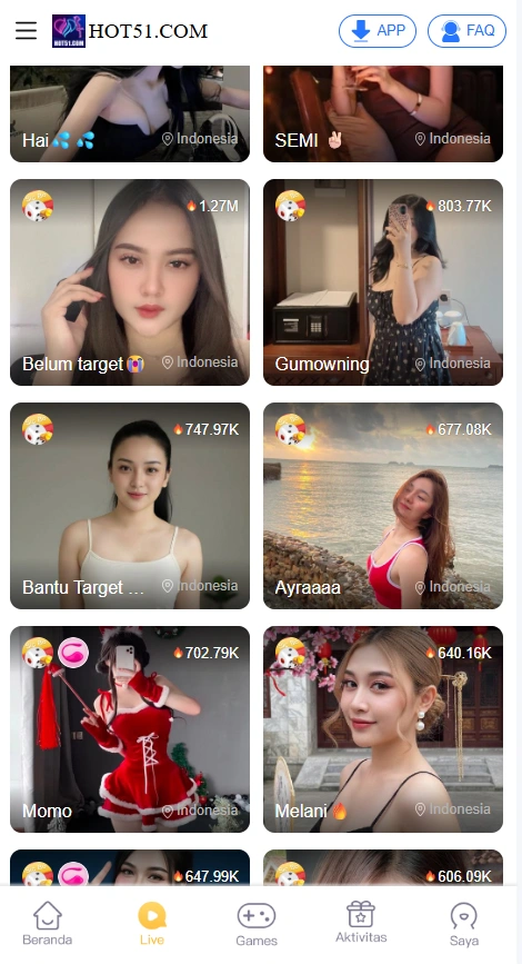 Hot51 App Indonesia features