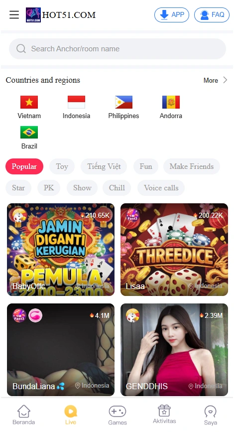 Hot51 App Indonesia features